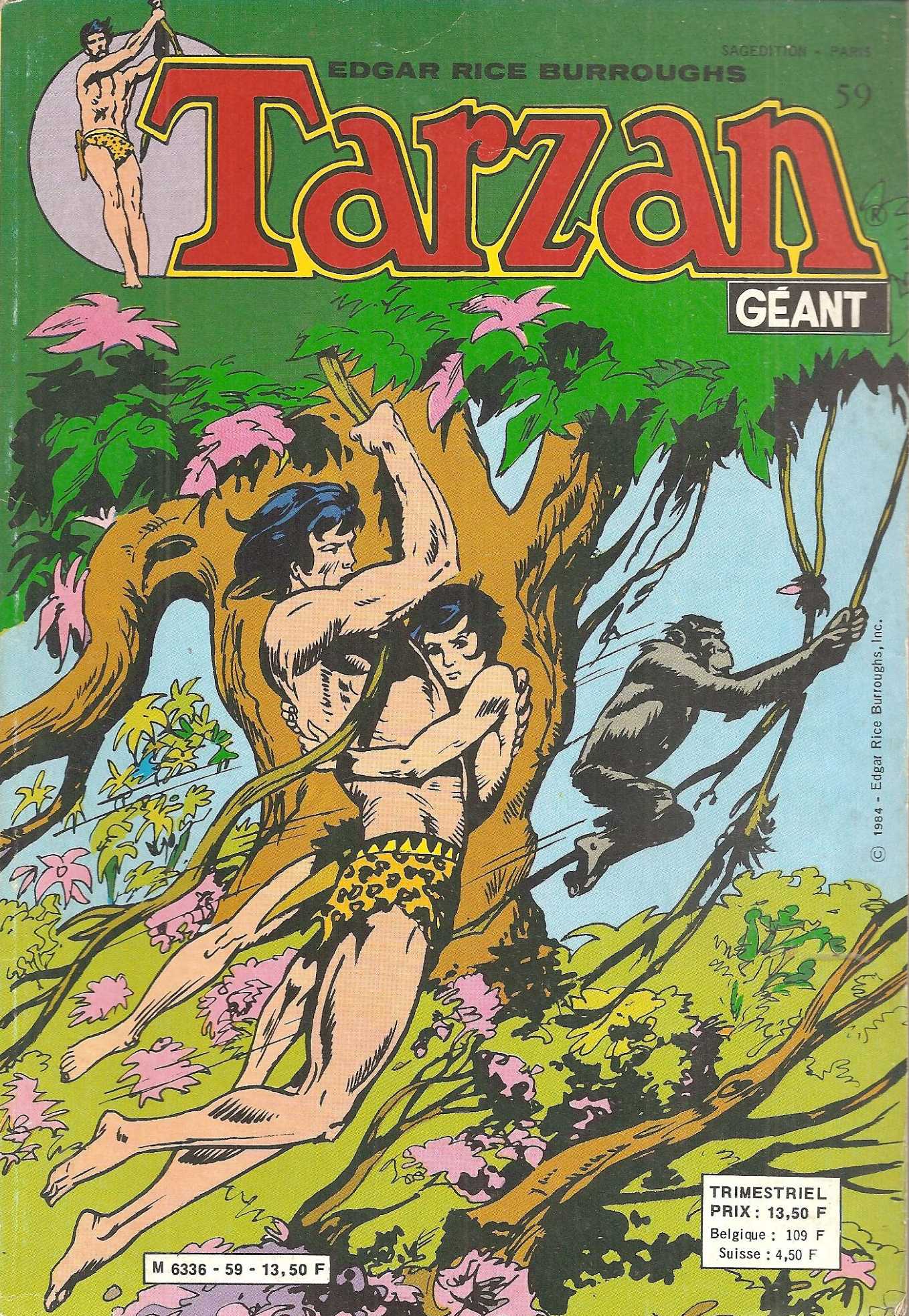 Scan de la Couverture Tarzan Gant n 59